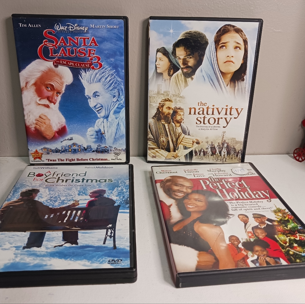 Christmas dvds, lot of four